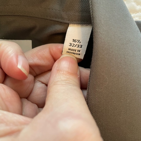 Calvin Klein Charcoal grey Dress Shirt infinite non iron 32/33 long sleeve slim - Picture 3 of 6